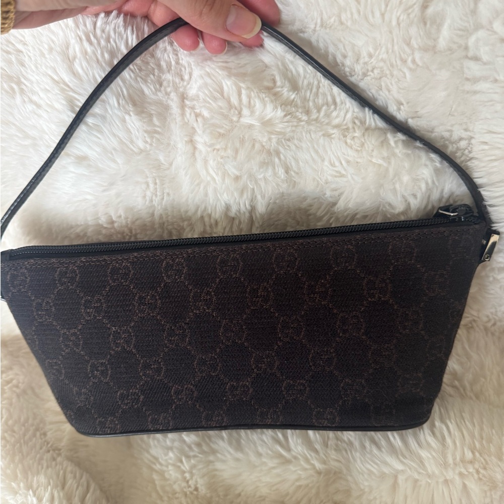 Authentic Gucci GG Canvas Brown 07198 Accessory Pouch/pochette - Picture 6 of 15